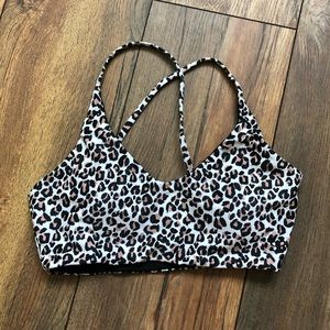 Albion Rise Bralette Swim Top in Cheetah